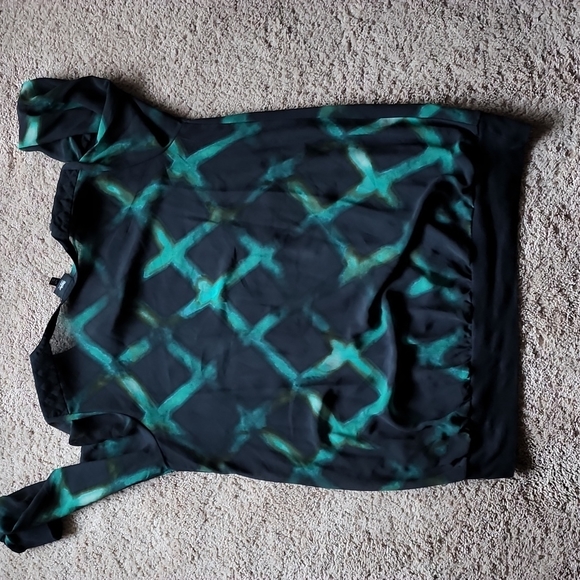 Mossimo geometric sheer blouse snake XL - Picture 5 of 5
